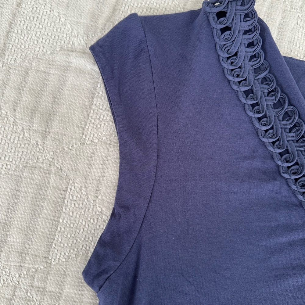 A Pea in the Pod Purple Embellished Blouse - Picture 3 of 10